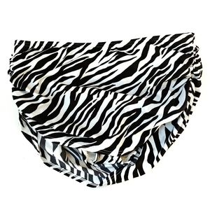 NWOT Victoria's Secret zebra print skirted bikini bathing suit bottom Medium